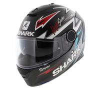Shark Spartan Adrian Parassol Mat Casco, nero-rosso-argento, taglia XS per maschi