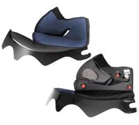 Shark Spartan 1.2/Spartan Carbon 1.2, guanciali 20 mm male Grigio Scuro