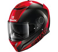 SHARK Spartan Carbon, Casco per Moto Uomo, Nero Rosso, S