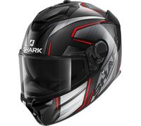 Shark Spartan GT Carbon Kromium Casco, nero/rosso, Taglia XS (53/54)