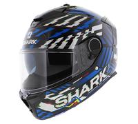 Shark Spartan GT E-Brake - Nero lucido blu giallo - Casco moto