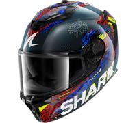 Shark Spartan GT Pro Carbon Speed-Vib, casco integrale XXL female Nero/Blu/Rosso/Giallo