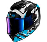 Shark Spartan GT Pro Carbon Zarco Track Racer, casco integrale M female Nero/Bianco/Azzurro
