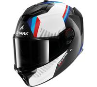 Shark Spartan GT Pro Dokhta Carbon Casco, nero-bianco-blu, taglia M per maschi