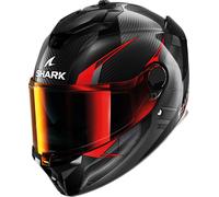 Shark Spartan GT Pro Kultram Carbon Casco, nero-rosso, taglia M per maschi
