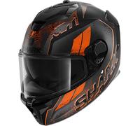 Shark Spartan GT Ryser Casco, nero/arancione, Taglia XS (53/54)