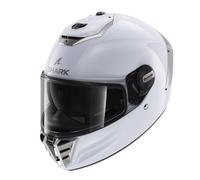 SHARK SPARTAN RS BLANK White Silver Glossy M