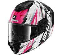 Shark Spartan RS Hibolt Casco, nero-bianco-rosa, taglia S per maschi