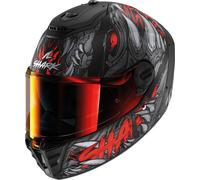 Shark Spartan RS Shaytan Casco, nero-rosso, taglia XS per maschi