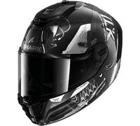 Shark Spartan RS Xbot Carbon Casco, nero-argento, taglia 2XL per maschi