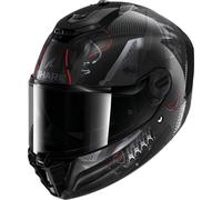 Shark Spartan RS Xbot Carbon Casco, nero-grigio-rosso, taglia S per maschi