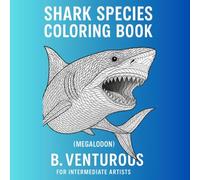 Shark Species Coloring Book for Intermediate Artists
