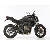SHARK EXHAUST SRC 4 alluminio elossato nero, nero