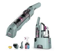 Shark StainForce - Pulitore Elettrico Senza Fili - Elimina Macchie e Odore da Tappeti, Moquette, Scale, Interni Auto - Cestello di Stoccaggio e Accessori - Modello HX100EUCP