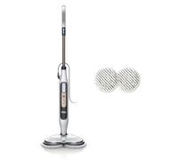 Shark Steam & Scrub, Scopa a Vapore Lavapavimenti Automatica, Bianco/Nero | Steam Mop, Pulitore a Spruzzo Steam Blaster, 4 Panni Dirt Grip, 3 Impostazioni, Tutti i Pavimenti, con Filo 8m, S8201EU