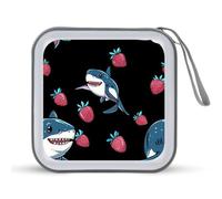 Shark Strawberry CD Case Holder Portable 40 Capacità DVD Wallet Storage Organizer per Auto Viaggi