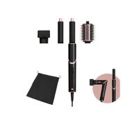 Shark FLEXSTYLE Styler e Asciugacapelli 3 en 1, con Arricciacapelli, Spazzola Ovale Volumizzante, Concentratore e Custodia da Viaggio, Senza Danni da Calore, Nero/Oro Rosa, HD424EU