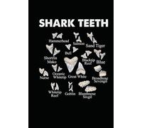 Shark Teeth Shark Learning: Journal / Notebook / Diary, 120 Blank Lined Pages, 6 x 9 inches, Matte Finish Cover, Great Gift For Kids And Adults