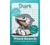 Shark Word Search Puzzle Book: Word Searches with Easy to Read Print about Fish, Boats, Ocean Life, and More | 6x9 inches, 110 pages | 50+ Puzzles ... Gift for Vacations, Holidays, and Leisure Time