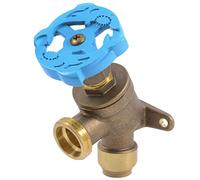 SharkBite 1/2 Inch x 3/4 Inch MHT Garden Valve, Multi Turn, Push to Connect Brass Plumbing Fitting, PEX Pipe, Copper, CPVC, PE-RT, HDPE, 24622LF