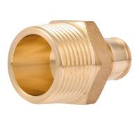 SharkBite Adattatore MNPT di espansione 1/2 x 3/4 di pollice per tubi PEX-A, raccordi idraulici in ottone, adattatore NPT maschio per tubi PEX-A, UAB116LFA