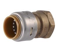 SharkBite Max 3/4 x 3/4 pollici FNPT Adapter, Push to Connect ottone idraulico raccordo, tubo PEX, rame, CPVC, PE-RT, HDPE, UR088A
