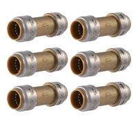 SharkBite Max UR2016 - Valvola di ritegno da 3/4", confezione da 6 pezzi, raccordo idraulico in ottone, tubo PEX, rame, CPVC, PE-RT, HDPE, UR2016