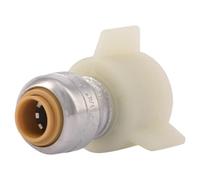 SharkBite U3525LFA - Valvola connettore per rubinetto, 1/4" (3/8" OD) x 1/2" filettato raccordo idraulico, Push-to-Connect PEX, rame, CPVC, HDPE SRD9