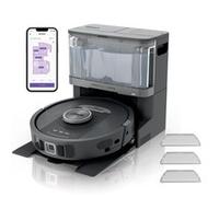 Shark PowerDetect Robot Aspirapolvere Lavapavimenti 2 in 1, NeverTouch Pro Autosvuotante, Autoriempimento, Autopulizia, Navigazione 3D LiDAR, Bypass Ostacoli NeverStuck, WiFi/App, Nero RV2800YEEU