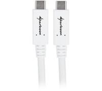 Sharkoon 4044951021178 0,5 m USB C USB C USB 3.2 Gen 1 (3.1 Gen 1) Bianco Cable