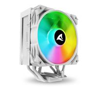 A40RGBWHITEAIRCOOLER Sharkoon A40 RGB Processore Raffreddatore d'aria 12 cm Bian