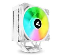 Sharkoon dissipatore ad aria 1x 120mm argb pwm fan, 5x copper pipes, direct touch, tdp 230w, effetto