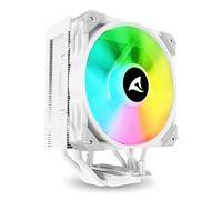 Sharkoon dissipatore ad aria 1x 120mm argb pwm fan, 5x copper pipes, direct touch, tdp 230w, effetto