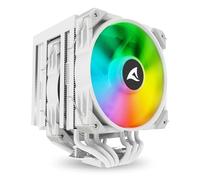 Sharkoon dissipatore ad aria 1x 120mm argb pwm fan, 1x 120mm pwm fan, 6x copper pipes, direct touch,