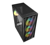 Sharkoon case 2x u3, vetro temperato, 4x 120 argb fan, argb controller