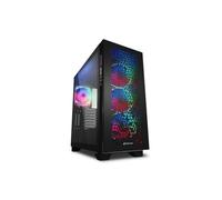 SHARKOON CASE GAMING ELITE SHARK CA300H BLACK RGB ATX NO ALIMENTATORE NERO