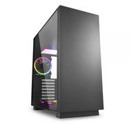 Sharkoon CASE GAMING PURE STEEL BLACK RGB ATX VETRO TEMPERATO - NERO - NO ALIMEN