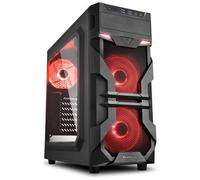 SHARKOON - Case PC VG7-W Middle Tower ATX / Micro ATX / Mini-ITX 2 Porte USB 3.0 Colore Nero (Finestrato)