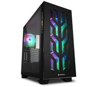 SHARKOON - Case RELITE SHARK CA300T Midi-Tower Mini-ITX, Micro-ATX, ATX, E-ATX 1 Porta USB 3.1 Colore Nero (Finestrato)