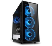 SHARKOON - Case TG4 Midi Tower ATX / Micro-ATX / Mini-ITX 2 Porte USB 3.0 Colore Nero (Finestrato)