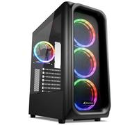 SHARKOON - Case TK5M RGB Mini-ITX / Micro-ATX / ATX 2x USB 3.0 / 1x USB 3.2 Colore Nero (Finestrato)
