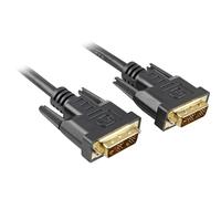 SHARKOON DVI-D/DVI-D (18+1), 1M CABLE DVI NEGRO