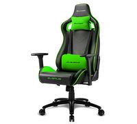 Sharkoon Gaming Elbrus 2, Finta Pelle, Nero/Verde, normale