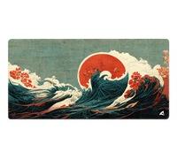 Sharkoon Skiller Sgp40 D2 Mousepad Tappetino Gaming 1000 X 500 X 3 Mm Onda Blu/Verde