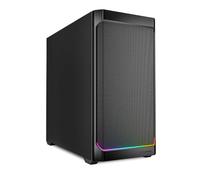 Sharkoon MK4 RGB Strip Black, custodia per PC mATX