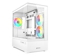 Sharkoon MK6 Micro ATX PC case - Bianco | Design di alta qualità, dimensioni compatte, raffreddamento ottimale