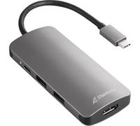 Sharkoon USB 30 Type C Multiport Adapter USB 32 Gen 1 31 Gen 1 Type-C 5000 Mbit/s Grigio USB 30 TYPE C MULTIPORT GREY -