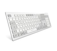 Sharkoon OfficePal K30W, tastiera senza fili, colore bianco
