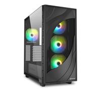 SHARKOON REBEL C80G RGB (SCHWARZ, TG) (REBEL C80G RGB)