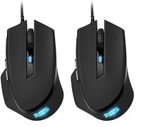 Sharkoon Shark Force II - Mouse da gioco, colore: Nero (Confezione da 2)